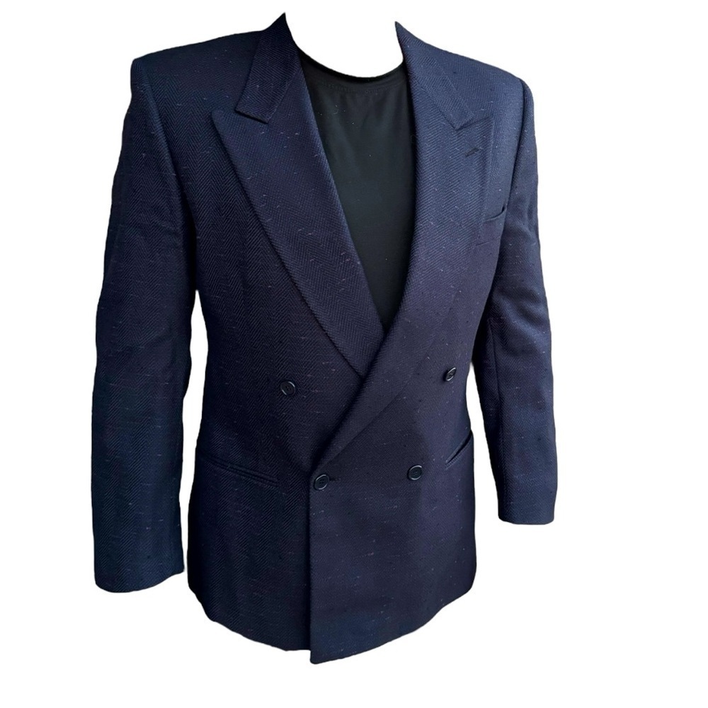 Bugatti Classic‎ Vintage Navy Double-Breasted Blazer